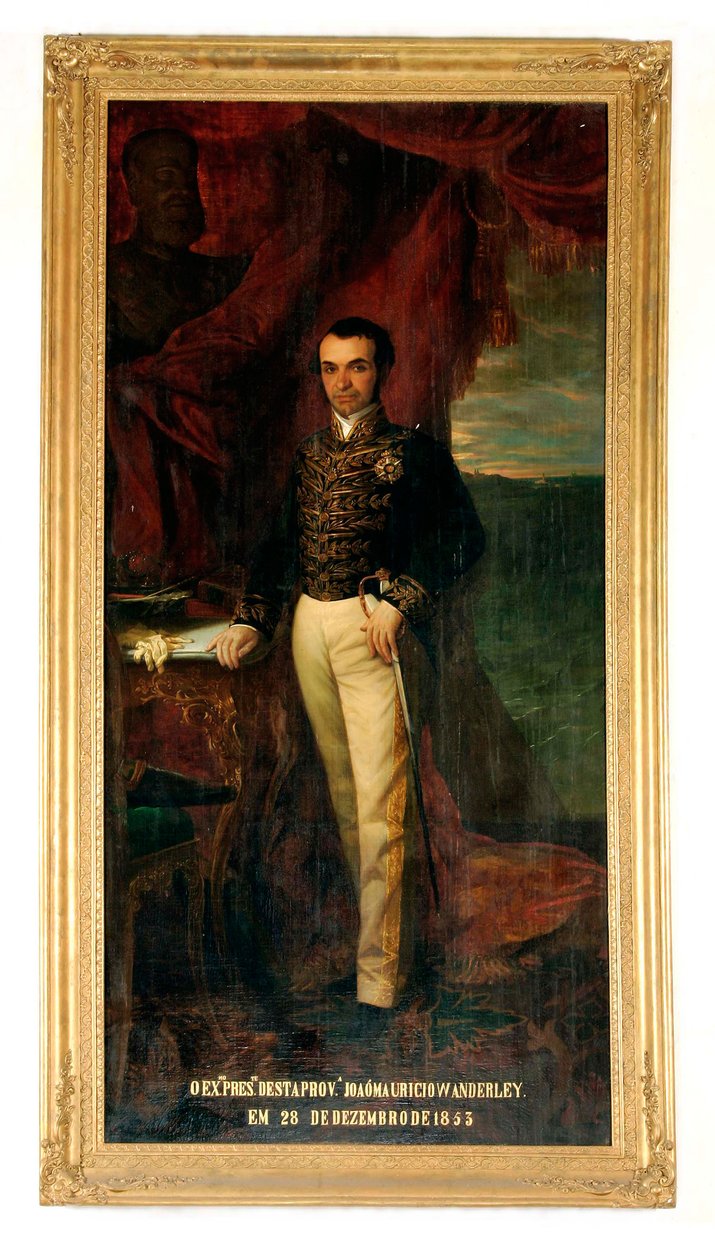 August Muller - João Maurício Wanderley - Baron van Cotegipe (1853) door Augusto Muller