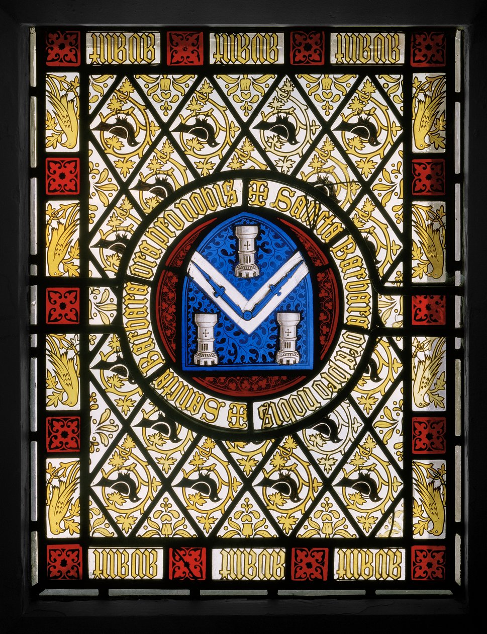 Salonraam met Nederlandse rondel door Augustus Welby Northmore Pugin