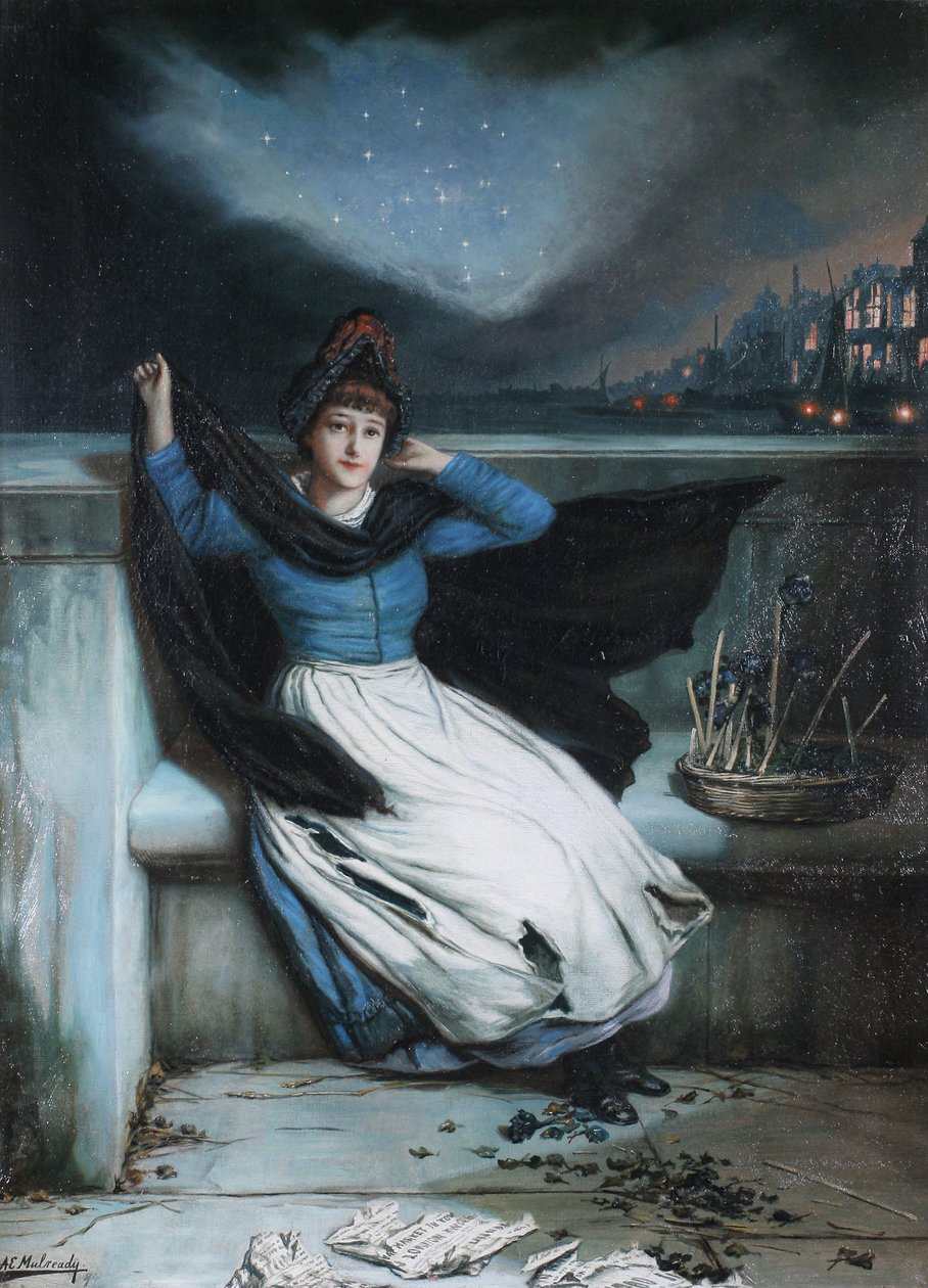 Einde van de dag - Uitverkoop door Augustus Edwin Mulready