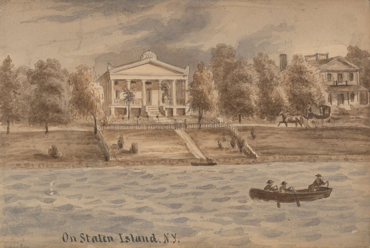 Binnenbaai, Staten Island, New York door Augustus Kollner