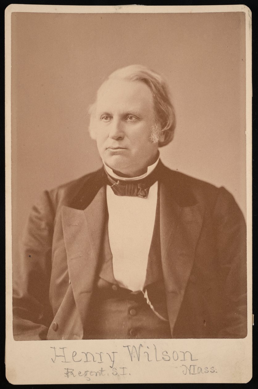 Portret van Henry Wilson 1812-1875, Voor 1876 door Augustus Marshall