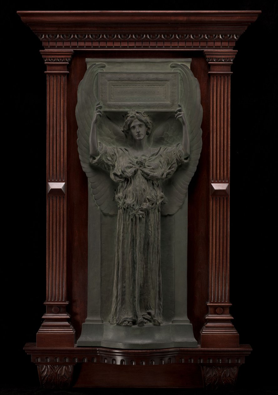 Amor Caritas, gemodelleerd 1898, gegoten na 1898 door Augustus Saint Gaudens