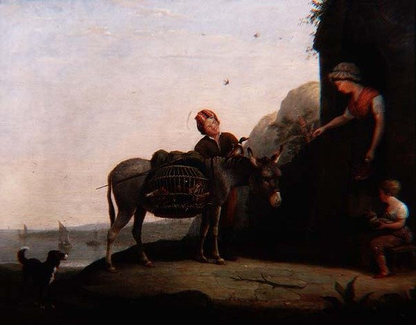 Onderhandelen voor Gevogelte door Augustus Wall Callcott