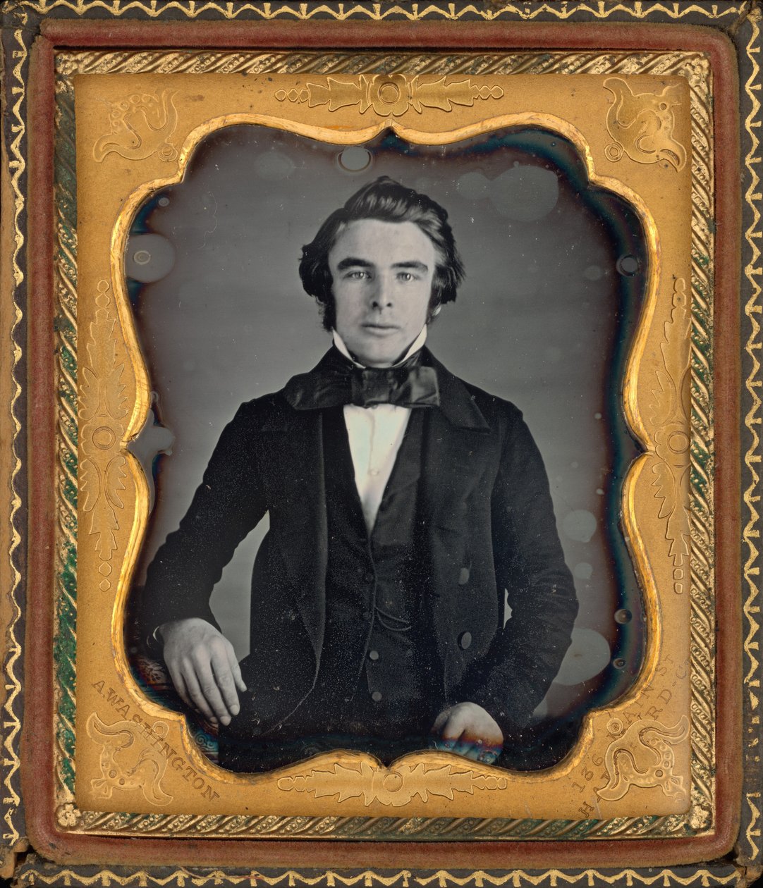 Portret van een man,c. 1845 (foto) door Augustus Washington