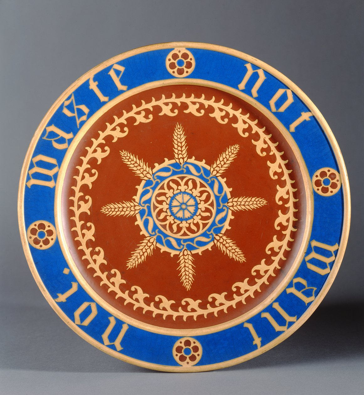 Broodplaat, vervaardigd door Minton and Company, ca. 1849 door Augustus Welby Northmore Pugin