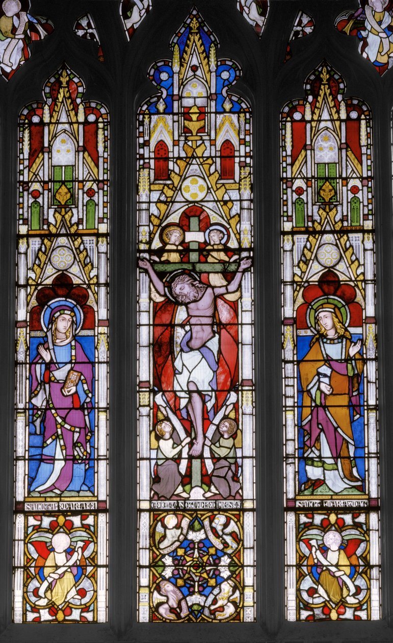 Kruisiging met Heiligen door Augustus Welby Northmore Pugin