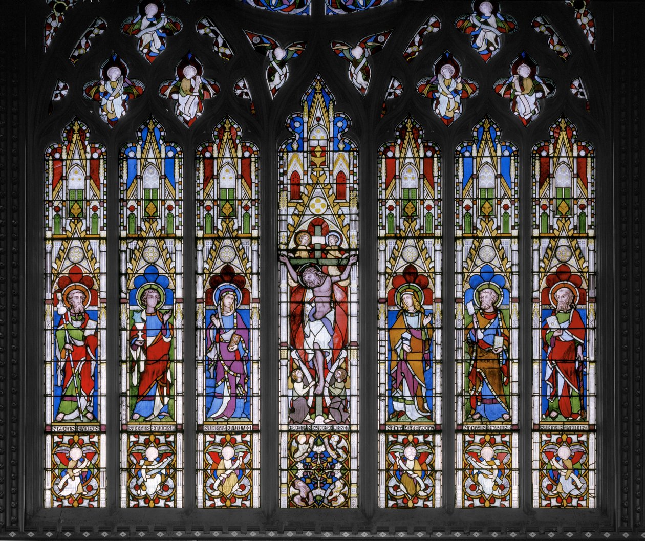 Kruisiging met Heiligen door Augustus Welby Northmore Pugin