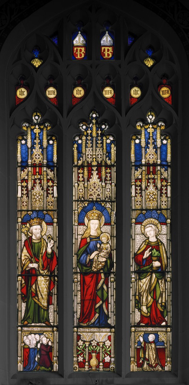 Edward de Belijder, Maagd & Kind, en St. Johannes de Evangelist door Augustus Welby Northmore Pugin
