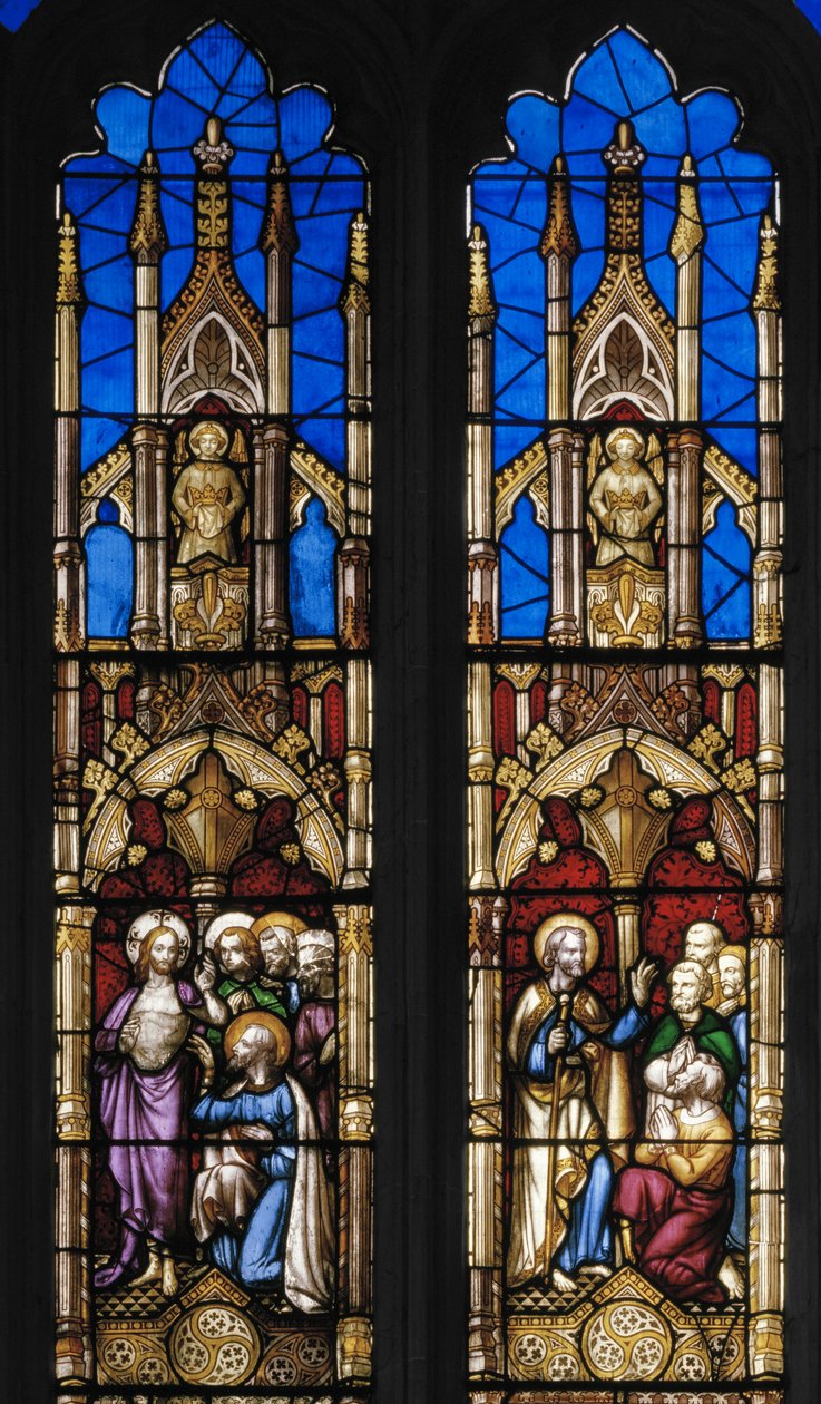 Gebeurtenissen in het Leven van St. Thomas de Apostel (detail) door Augustus Welby Northmore Pugin