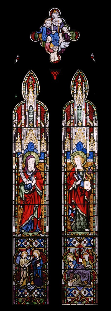 Jesaja en St. Johannes de Evangelist door Augustus Welby Northmore Pugin