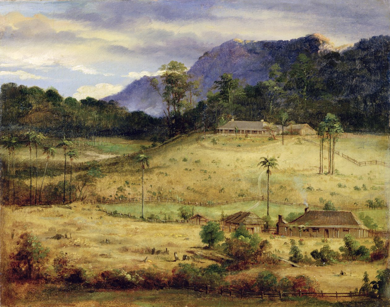 Boerderijen, ca. 1850 door Australasian School