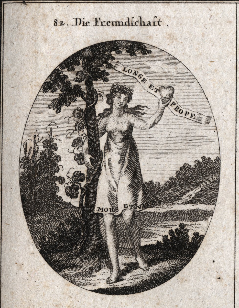 Allegorie van vriendschap door Austrian School