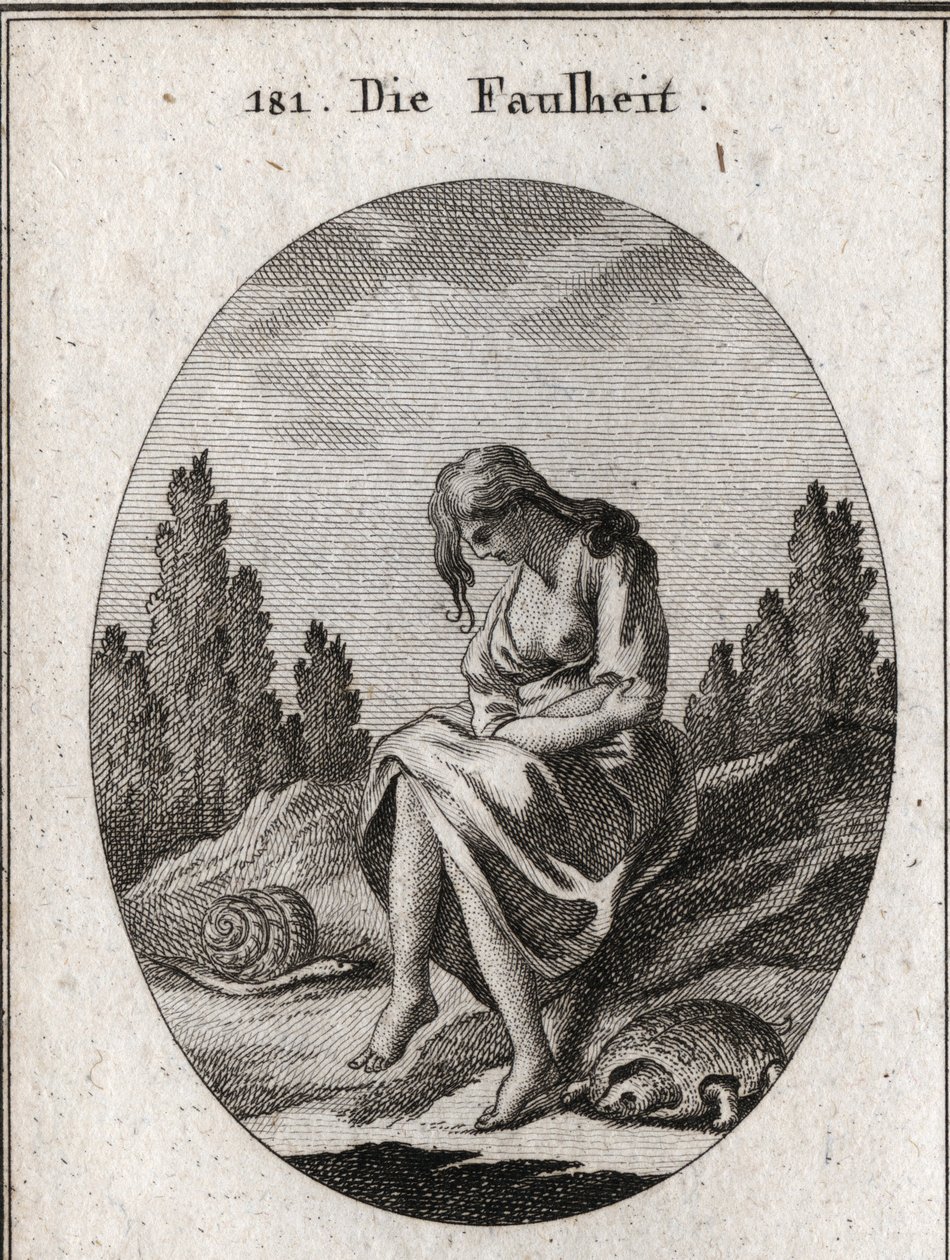 Allegorie van luiheid door Austrian School