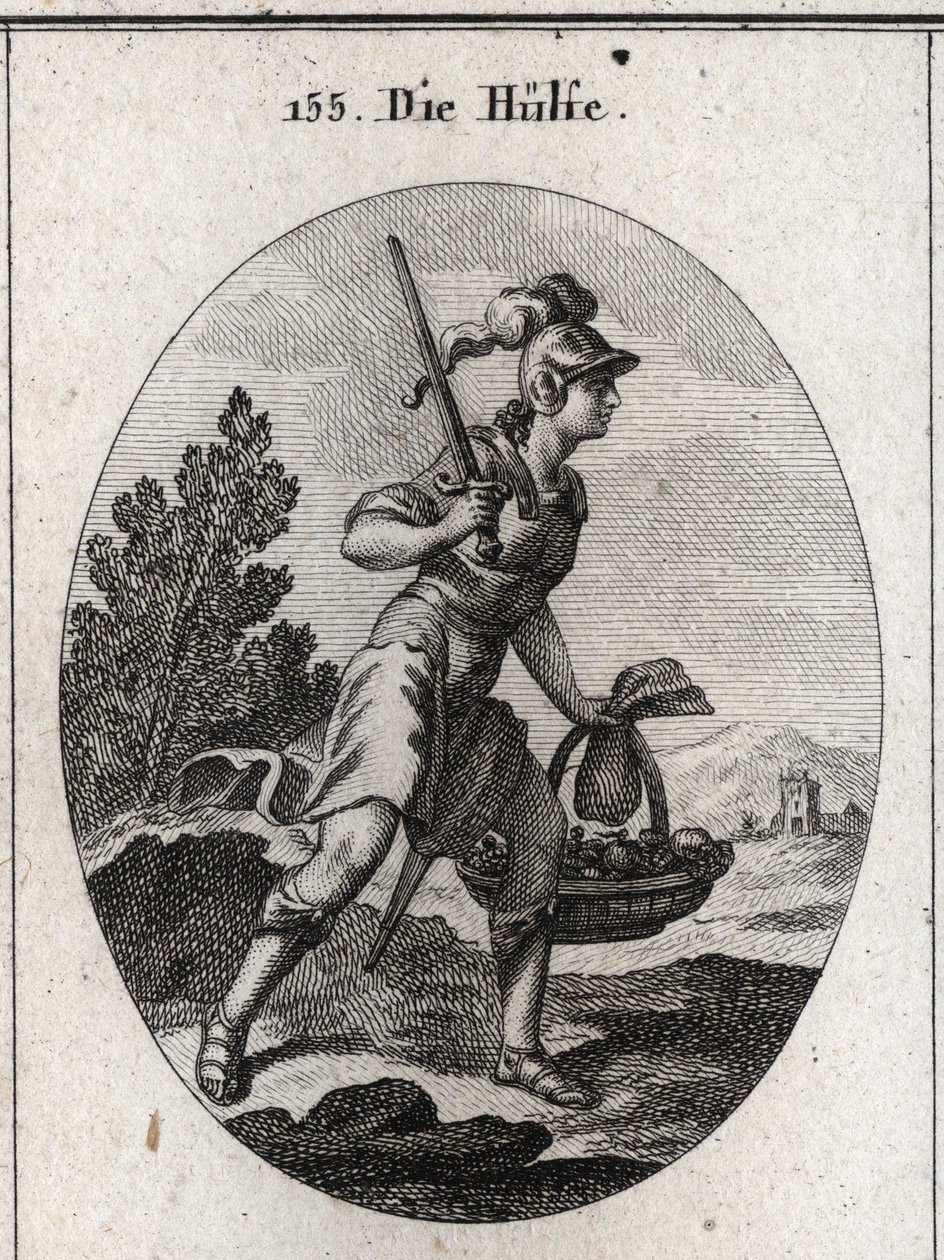 Allegorie van hulp door Austrian School