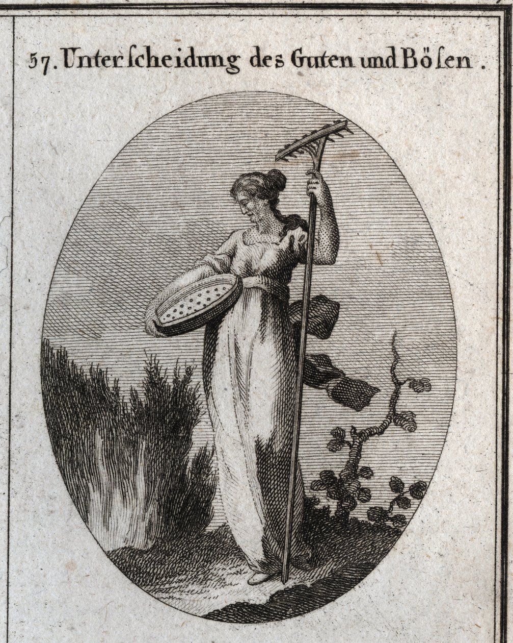 Allegorie van het onderscheid tussen goed en kwaad door Austrian School
