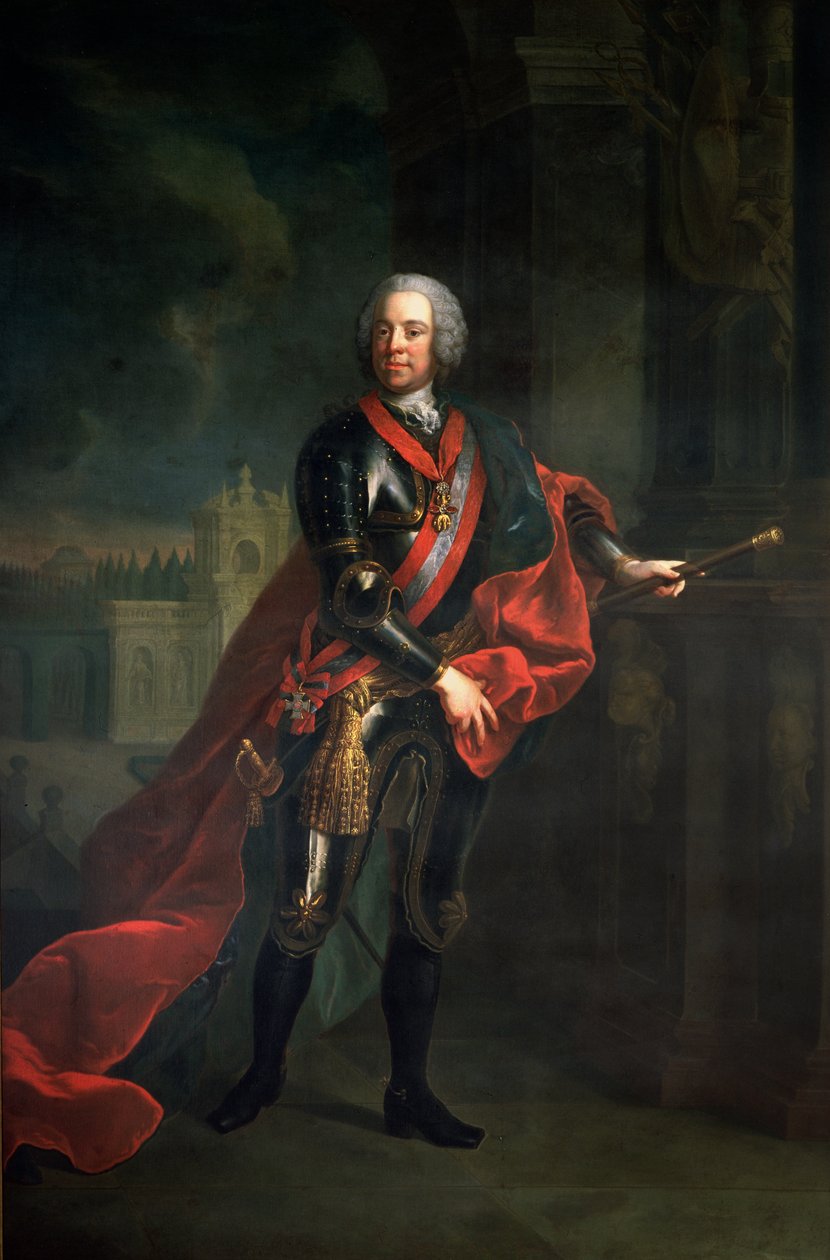 Graaf Leopold Joseph von Daun (1705-66), veldmaarschalk en Oostenrijks opperbevelhebber tijdens de Zevenjarige Oorlog, die Frederik de Grote verslaat bij het beleg van Kolin door Austrian School