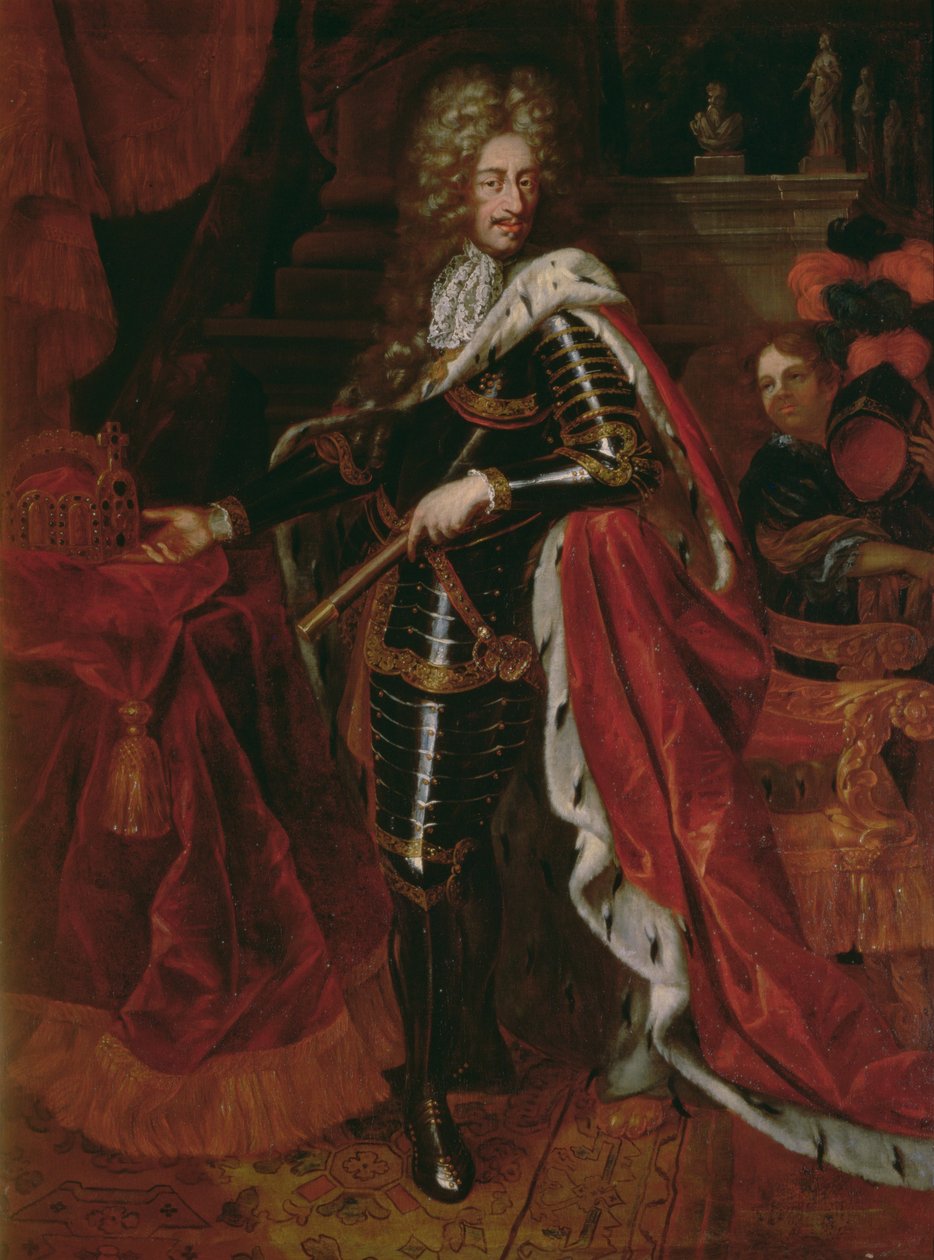 Portret van Leopold I, Heilige Roomse Keizer (1640-1705) door Austrian School