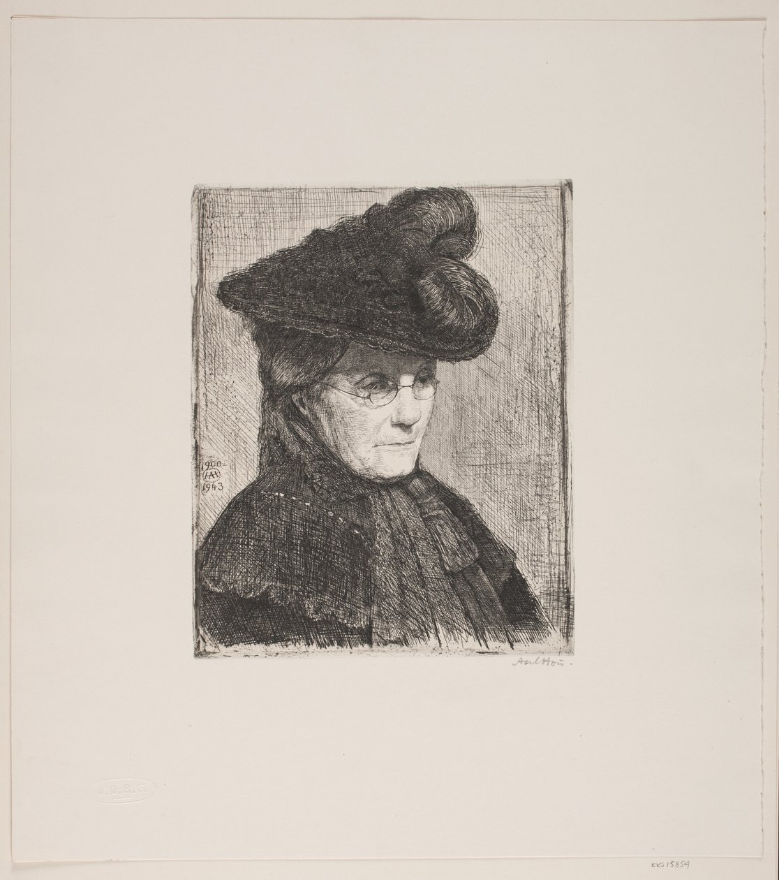 Deens: Portret van mijn moeder door Axel Hou