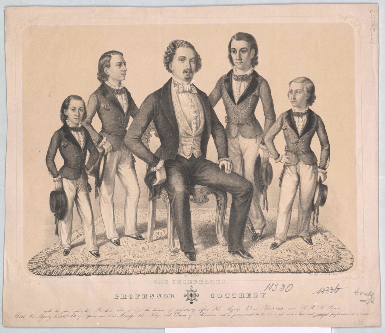 Groep De familie van kunstenaars Cottrely door Axel Jakob Salmson