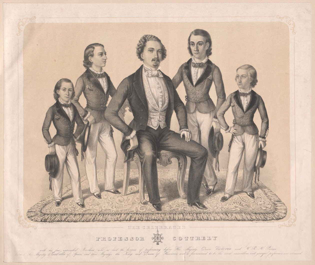 Groep De familie van kunstenaars Cottrely door Axel Jakob Salmson