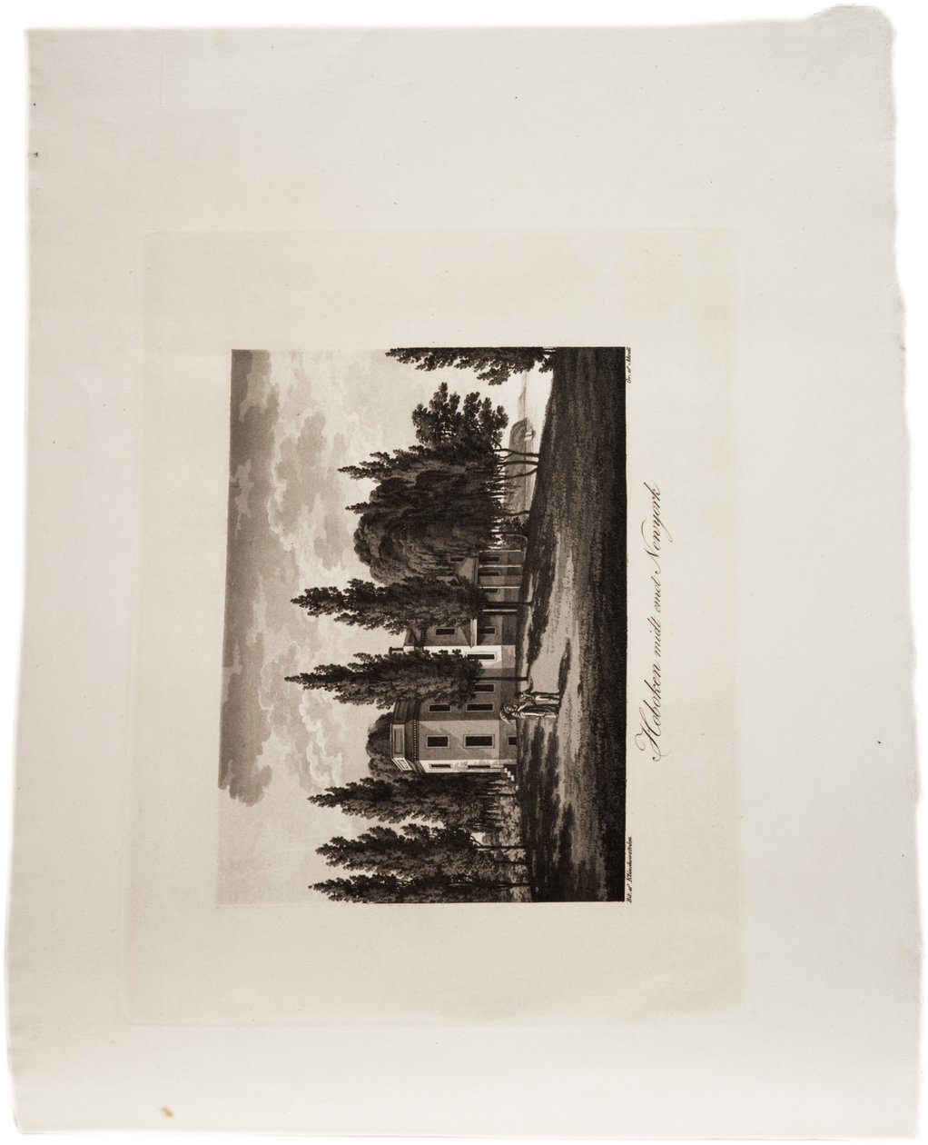 Hoboken tegenover New York, uit een Atlas van de Verenigde Staten, 1824 door Axel Leonhard Klinckowström