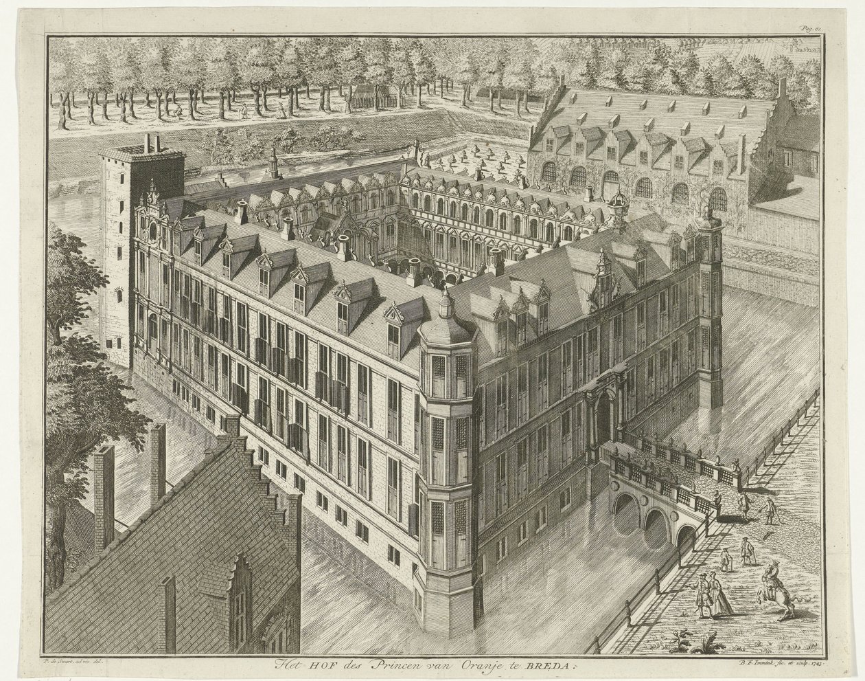 Kasteel van Breda door B.F. Immink