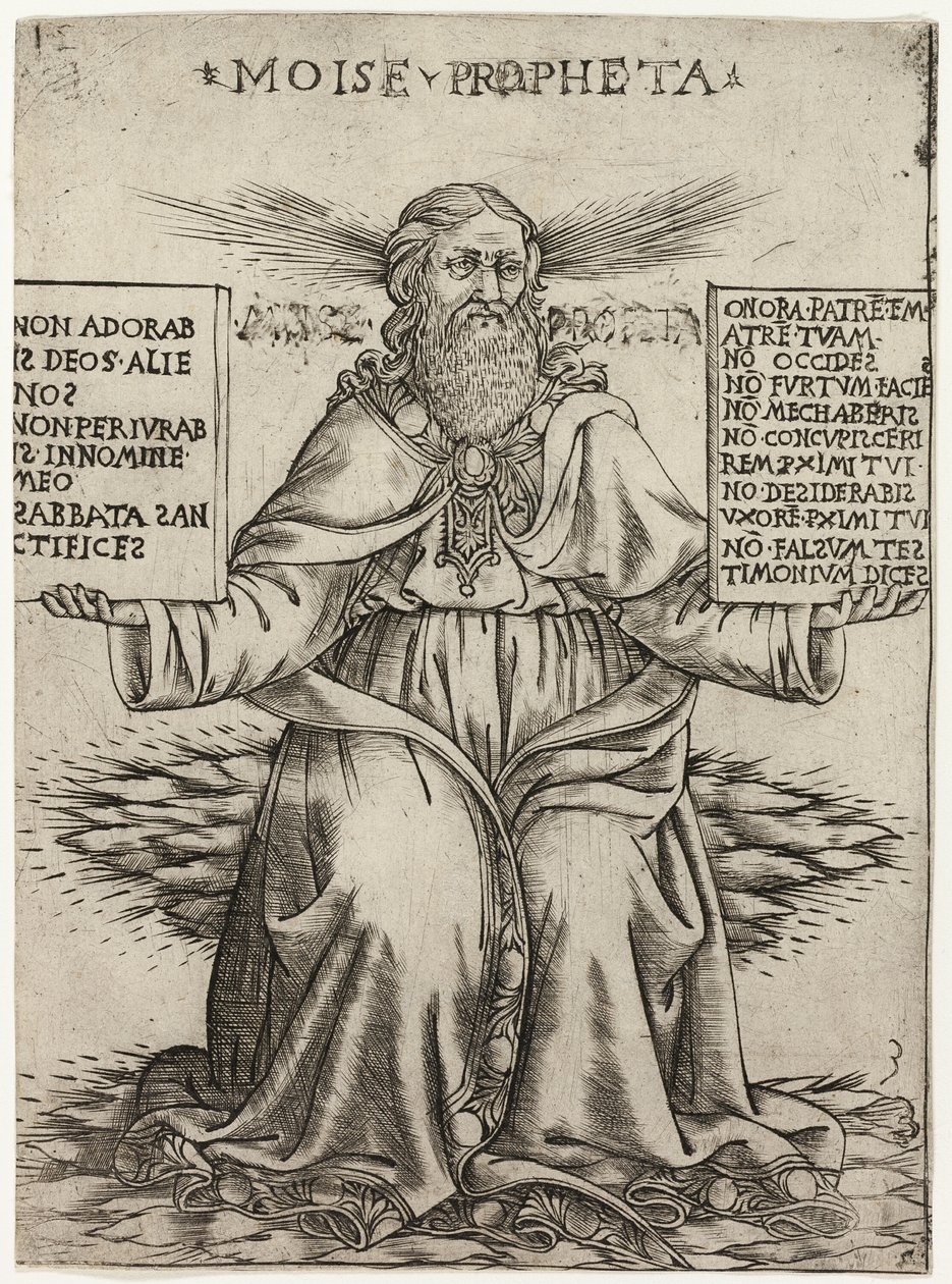 De profeet Mozes door Baccio Baldini