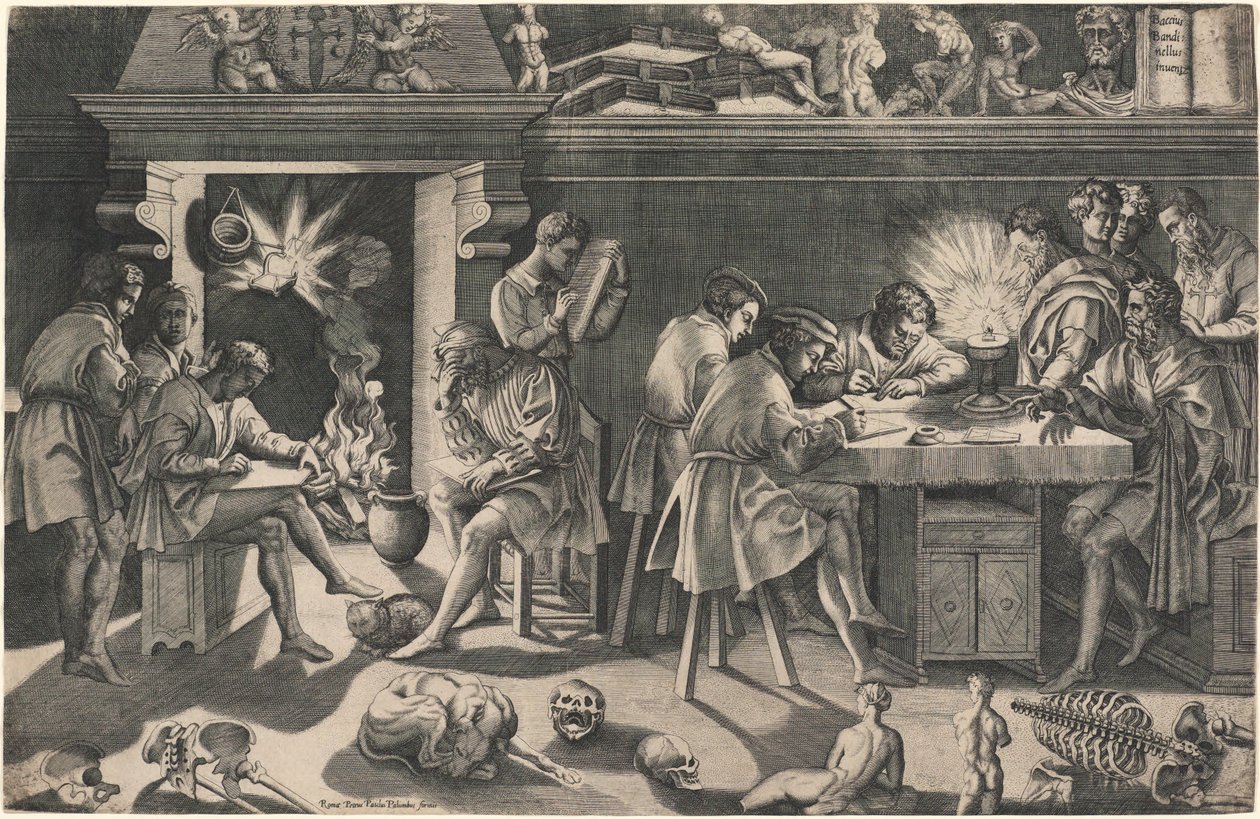 De academie van Baccio Bandinelli door Baccio Bandinelli