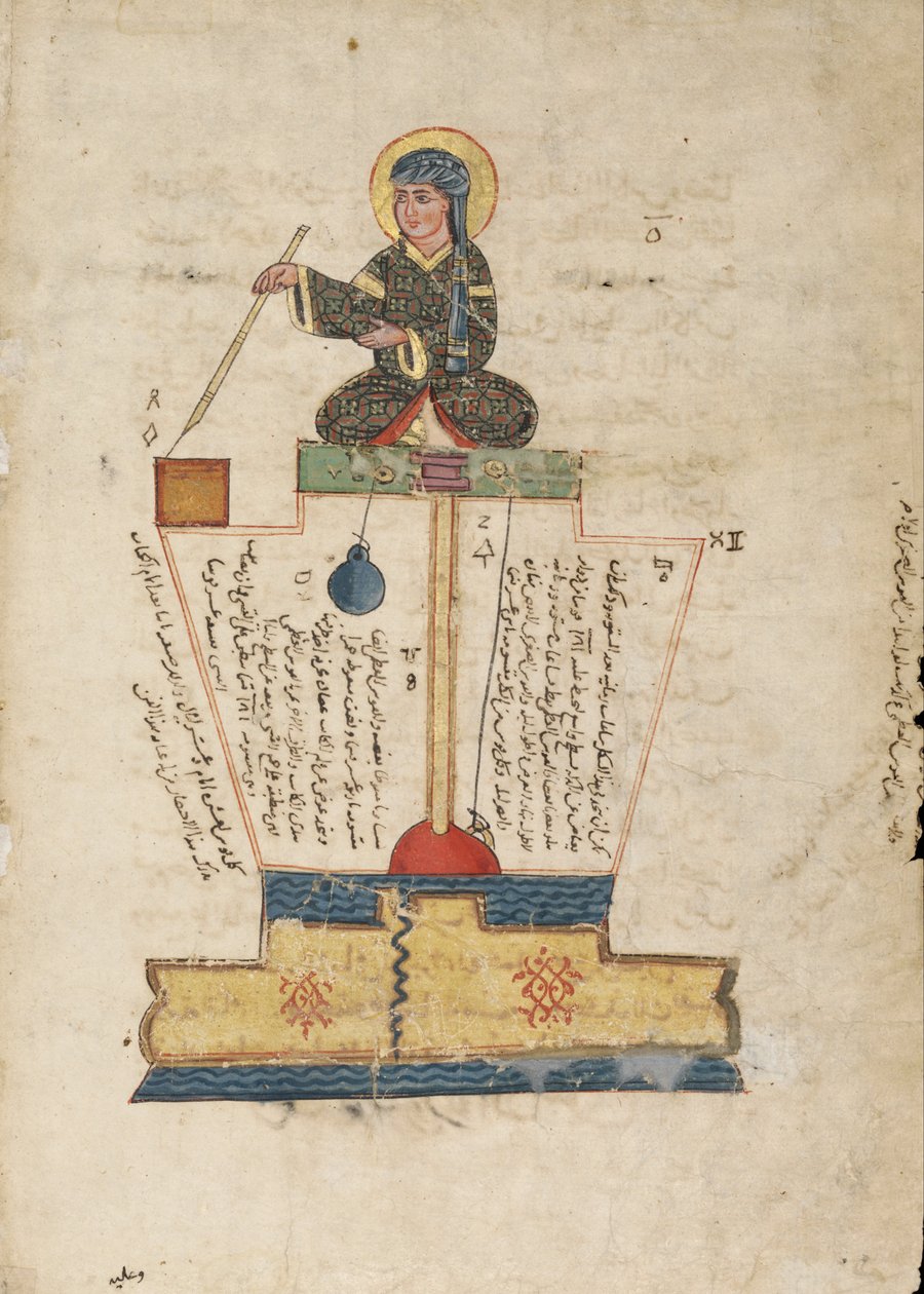 Manuscript van Automata door Badi al Zaman ibn al Razzaz al Jazari