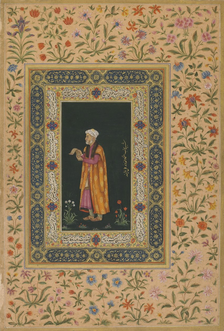 Portret van Itimad Al-dawla, Mughal dynastie door Balchand (attr. to)