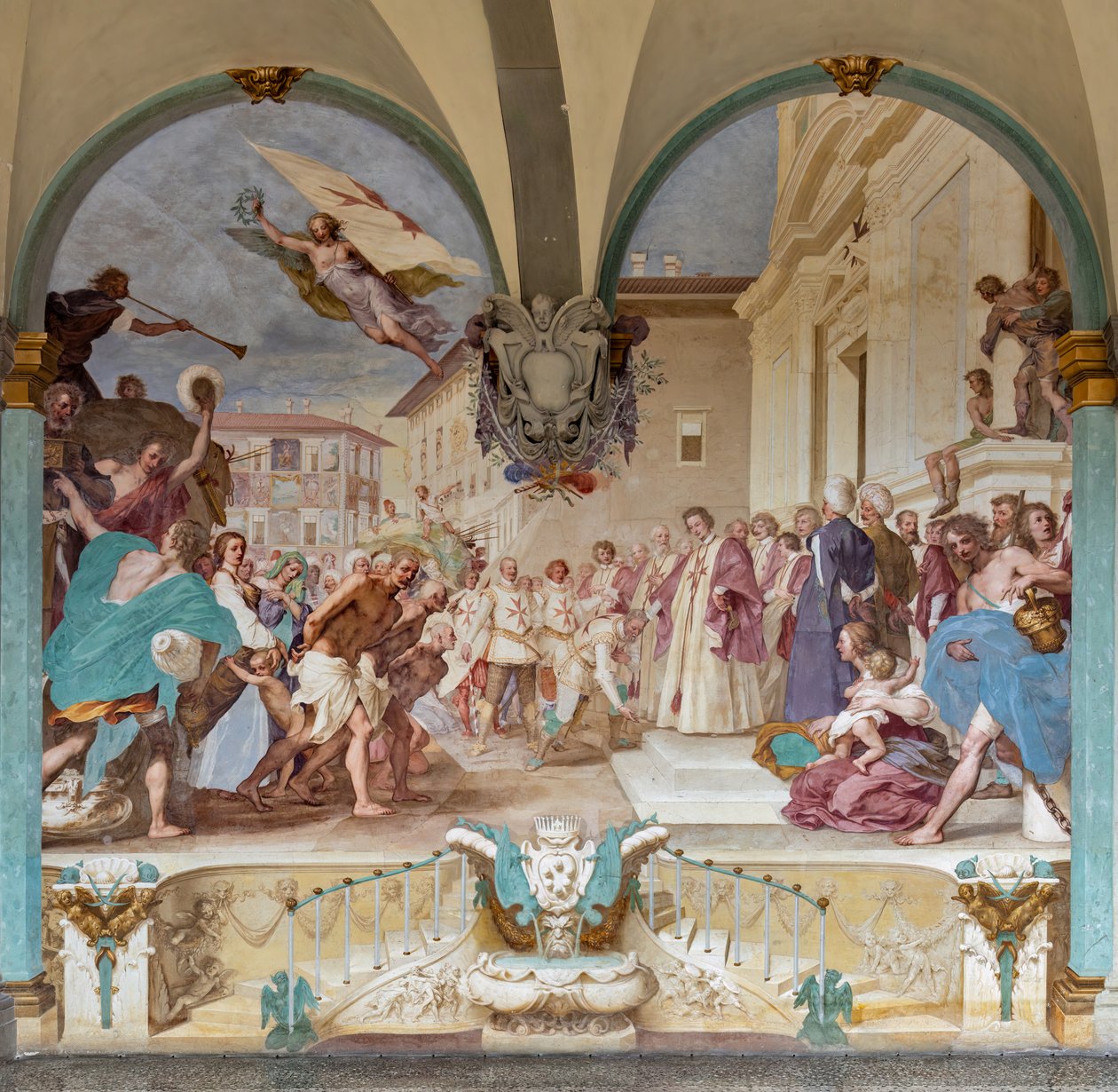 Cosimo II ontvangt de winnaars van de Bona