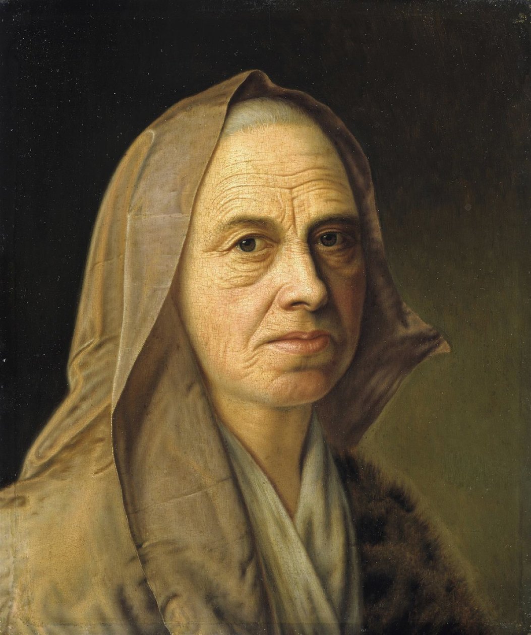 Denner, Balthasar - Studie van een oude vrouw - Hamburger Kunsthalle door Balthasar Denner