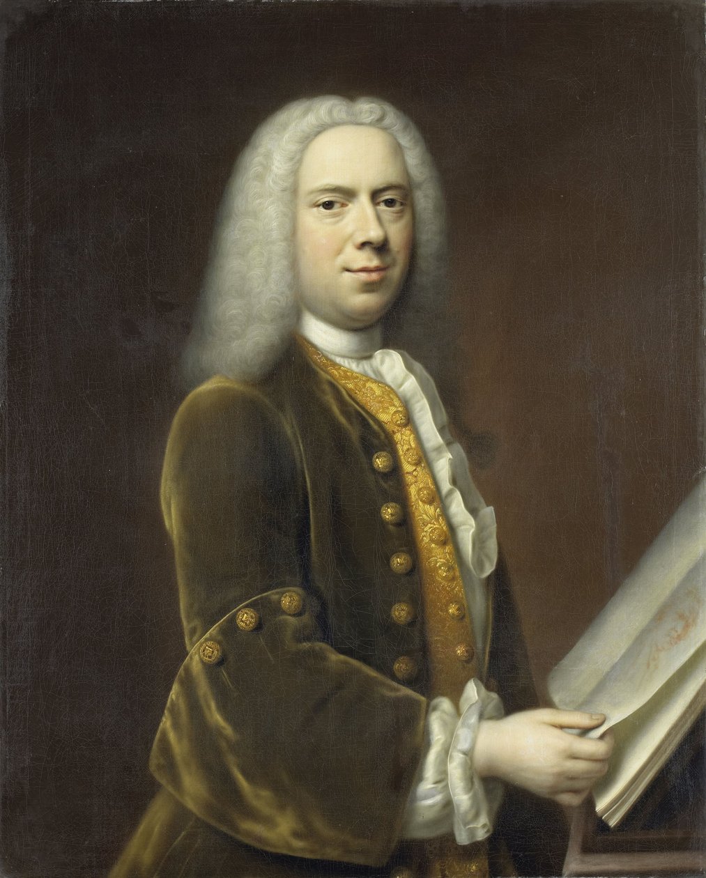 Portret van een man door Balthasar Denner