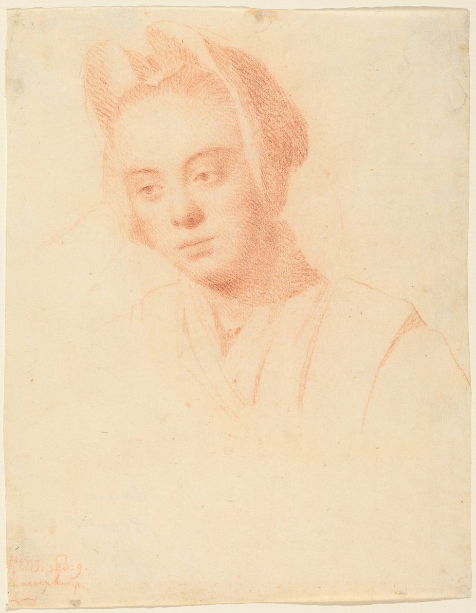 De vrouw van de kunstenaar, Esther door Balthasar Denner