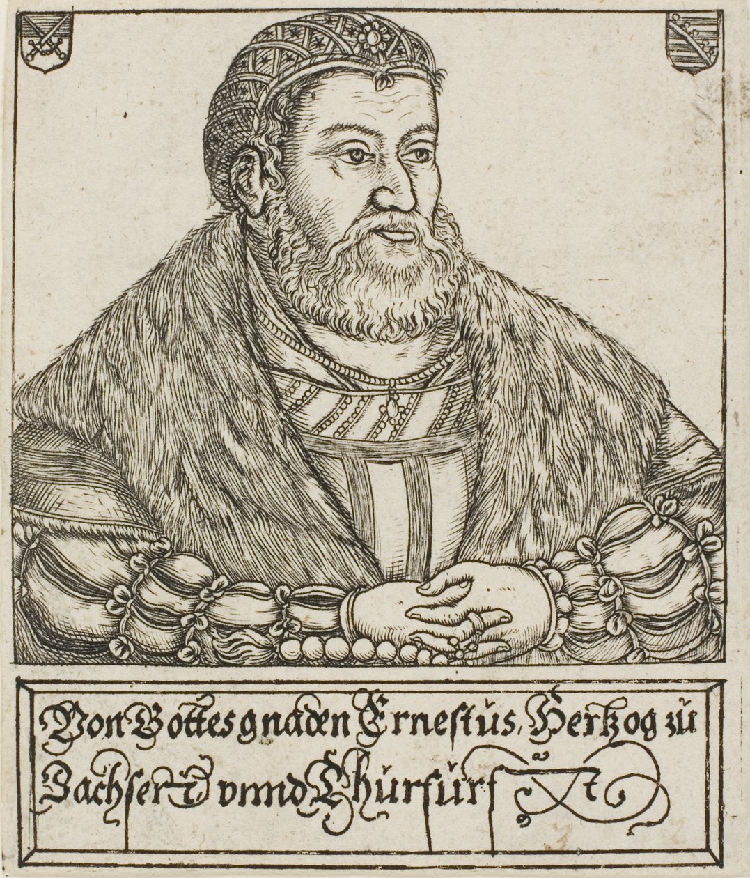 Ernest, van Saksische hertogen en keurvorsten door Balthasar Jenichen