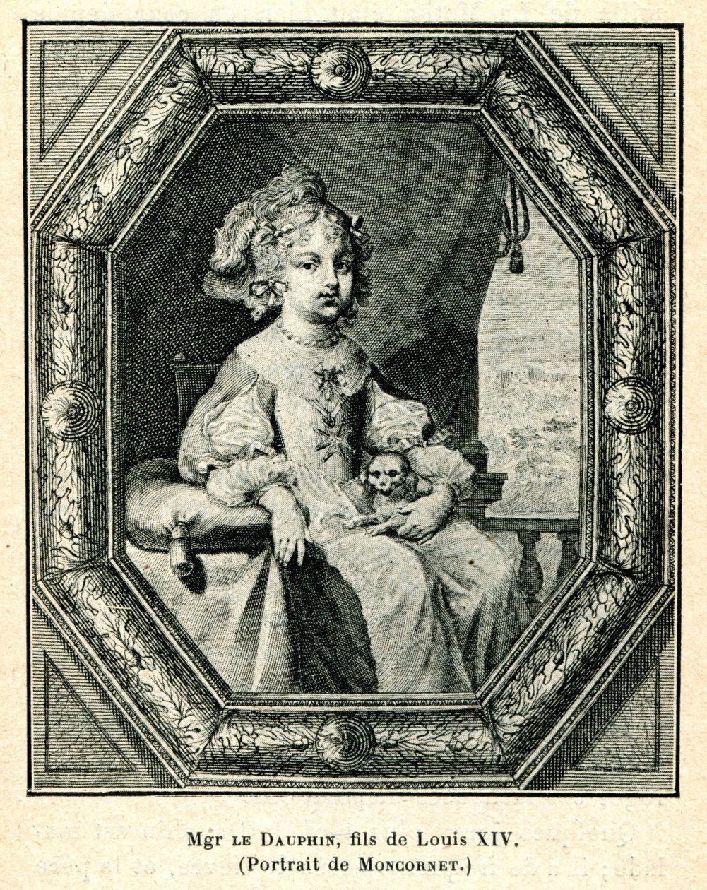 Cabanès, Onderwijs van prinsen005 Mgr. de kroonprins, zoon van Louis XIV door Balthasar Moncornet