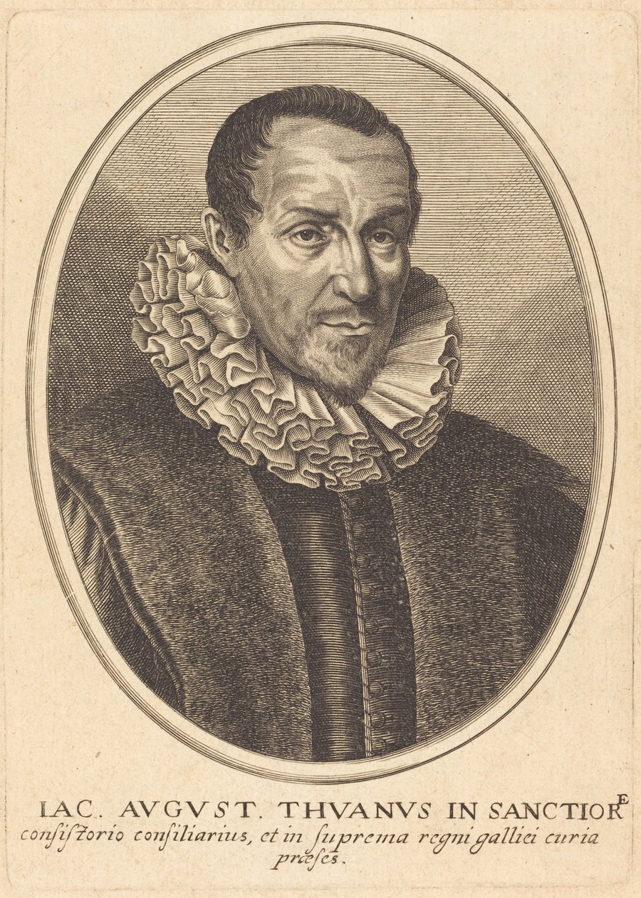 Jacques-Auguste de Thou door Balthasar Moncornet