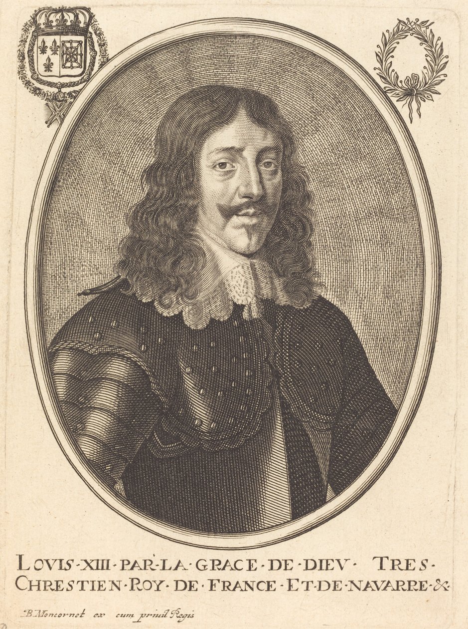 Lodewijk XIII, koning van Frankrijk door Balthasar Moncornet