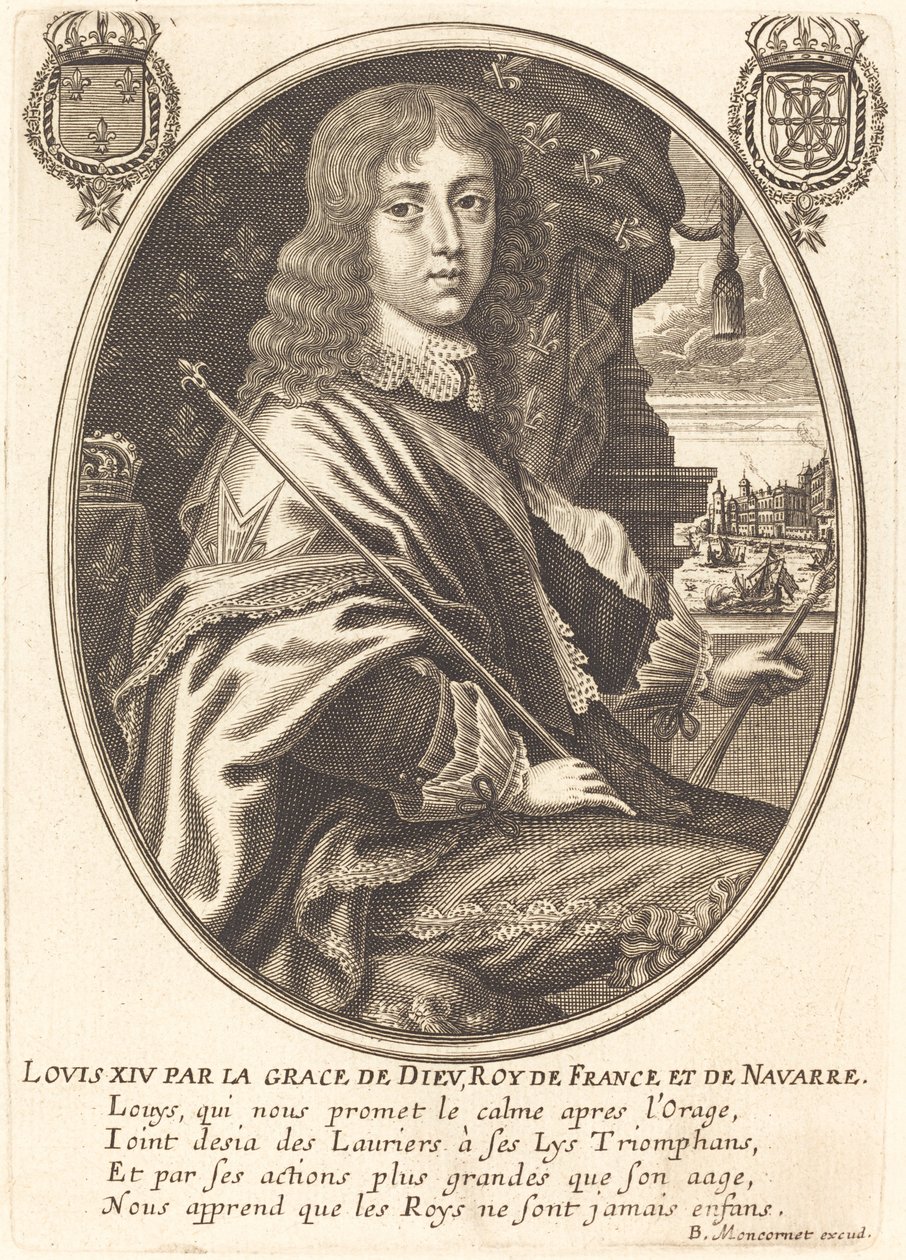 Lodewijk XIV, Koning van Frankrijk door Balthasar Moncornet