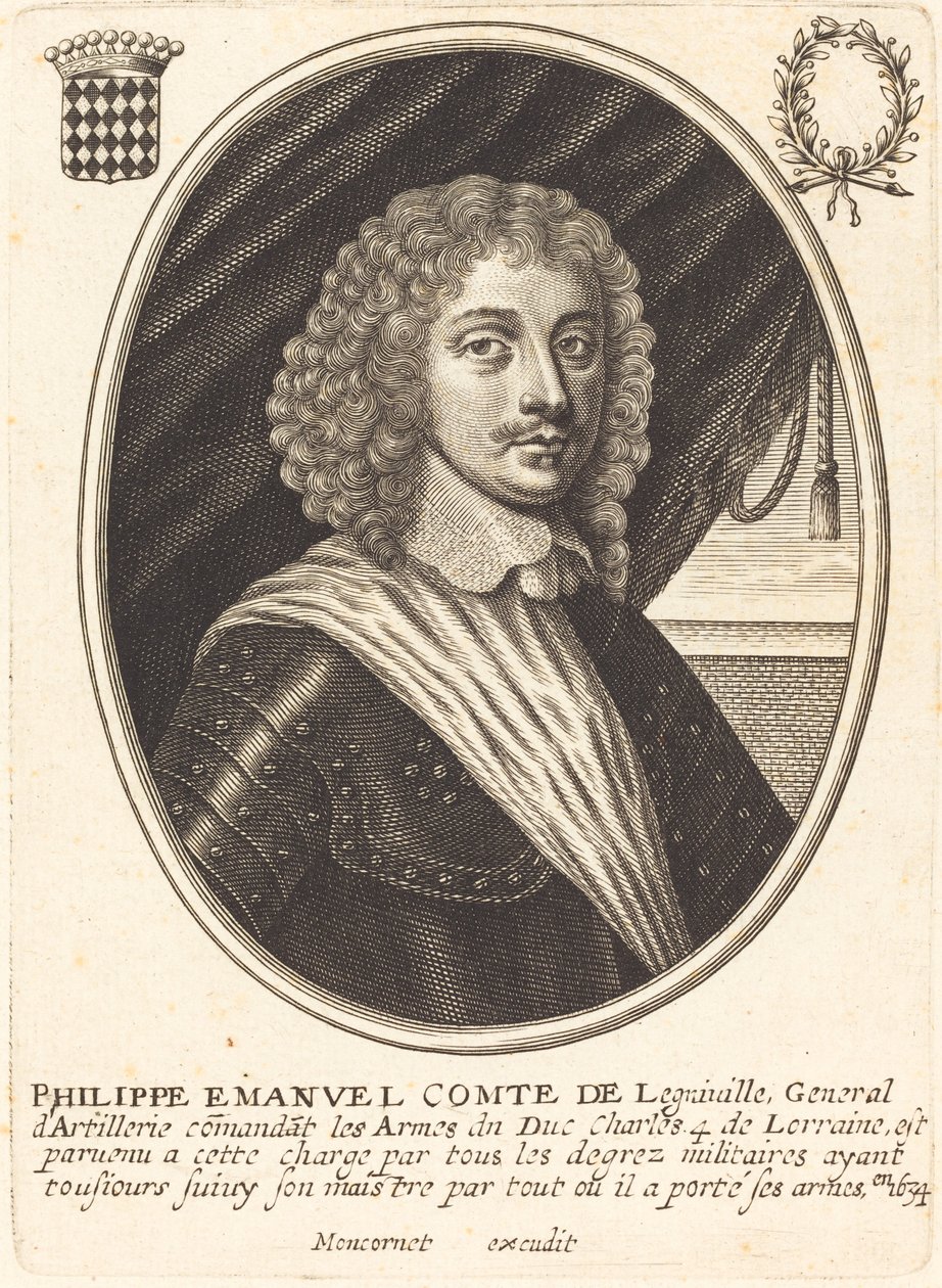 Philippe Emmanuel, Graaf van Ligneville door Balthasar Moncornet
