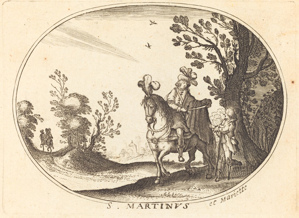 Sint Martinus en de Bedelaar door Balthasar Moncornet