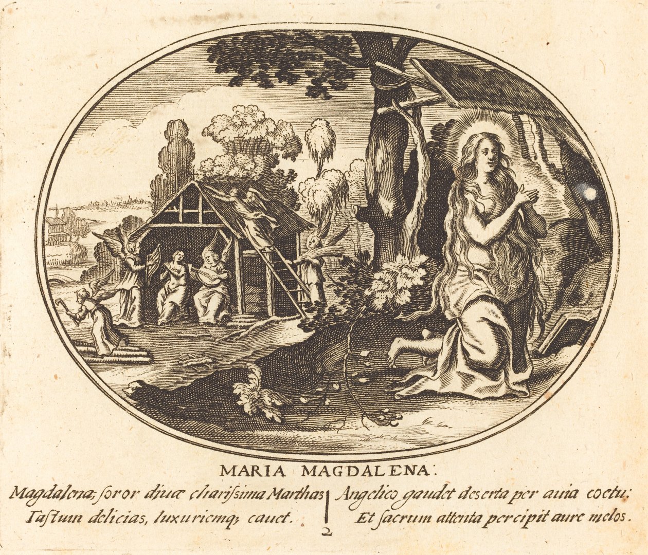 De boetedoening van Maria Magdalena door Balthasar Moncornet
