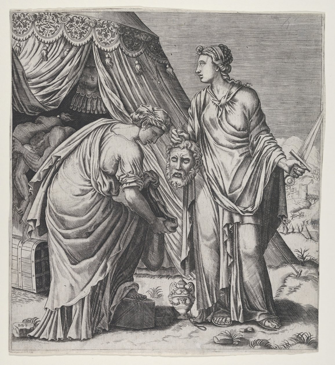 Judith met het Hoofd van Holofernes door Balthazar van den Bos