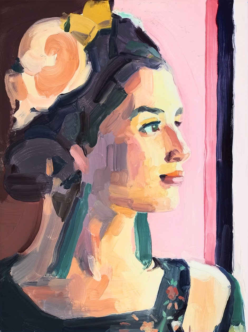Geloven, 2018 (olieverf op doek) door Barbara Hoogeweegen