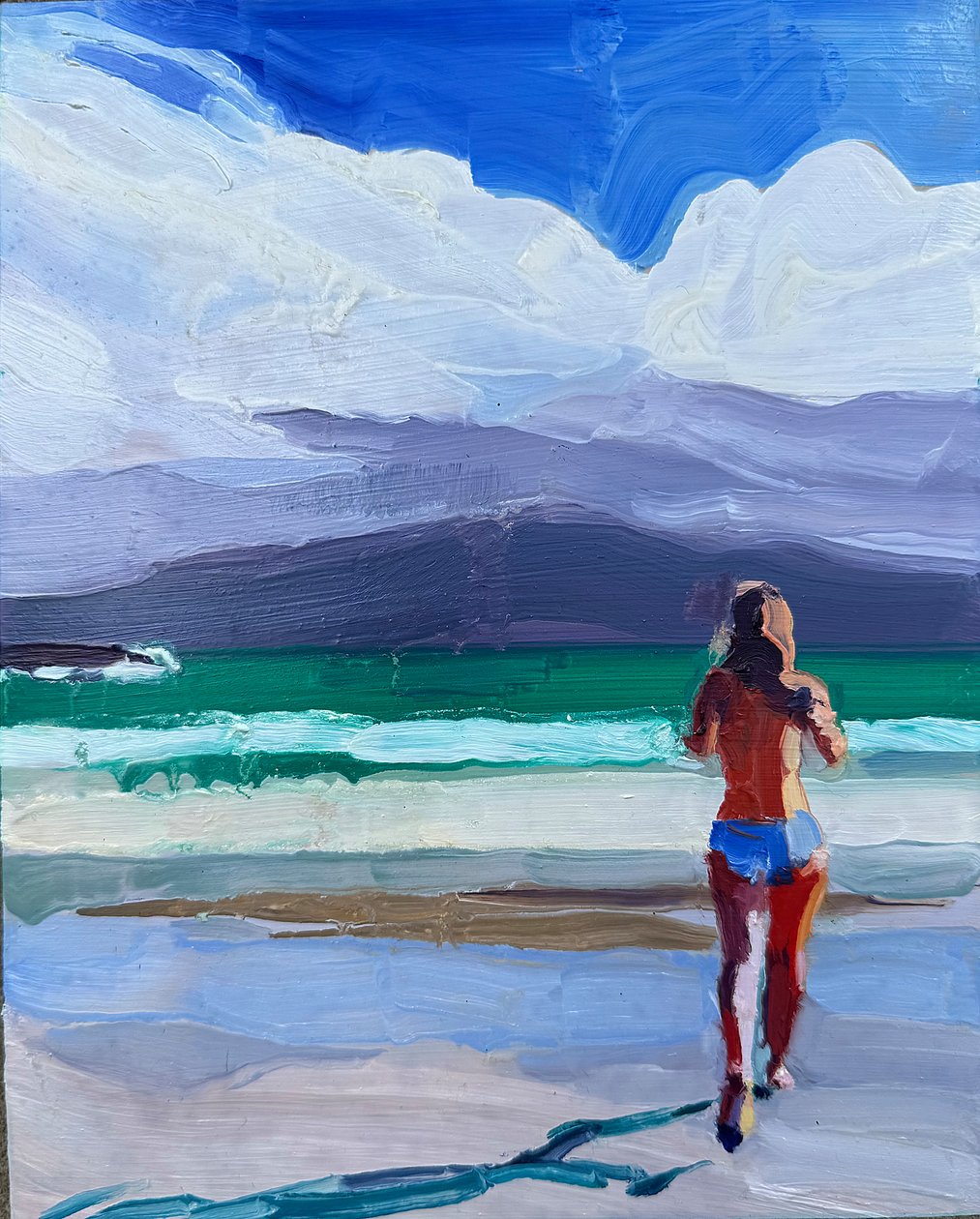 county kerry, 2023, olieverf op paneel door Barbara Hoogeweegen
