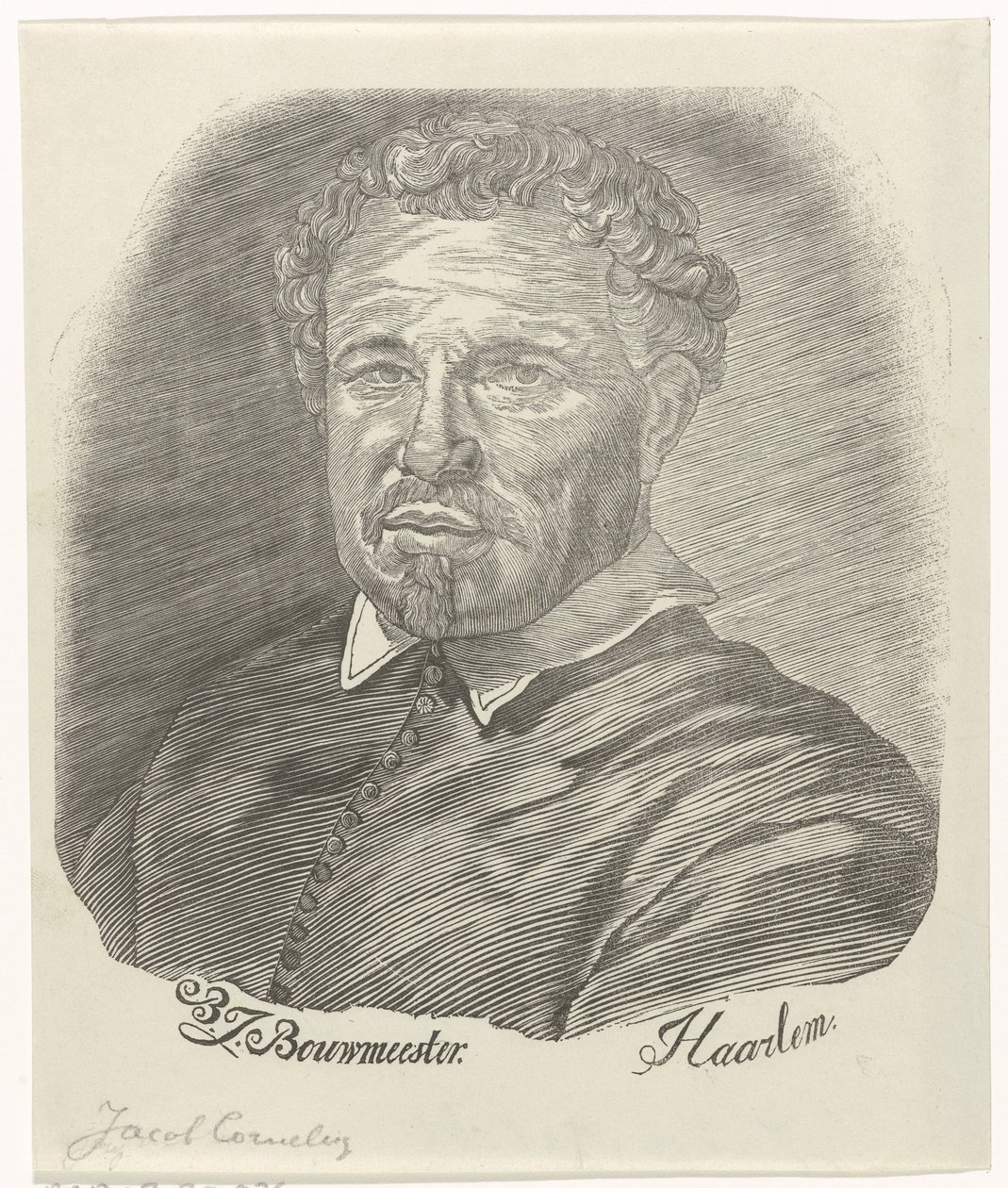 Portret van Jacob Cornelisz. door Barend Johannes Bouwmeester