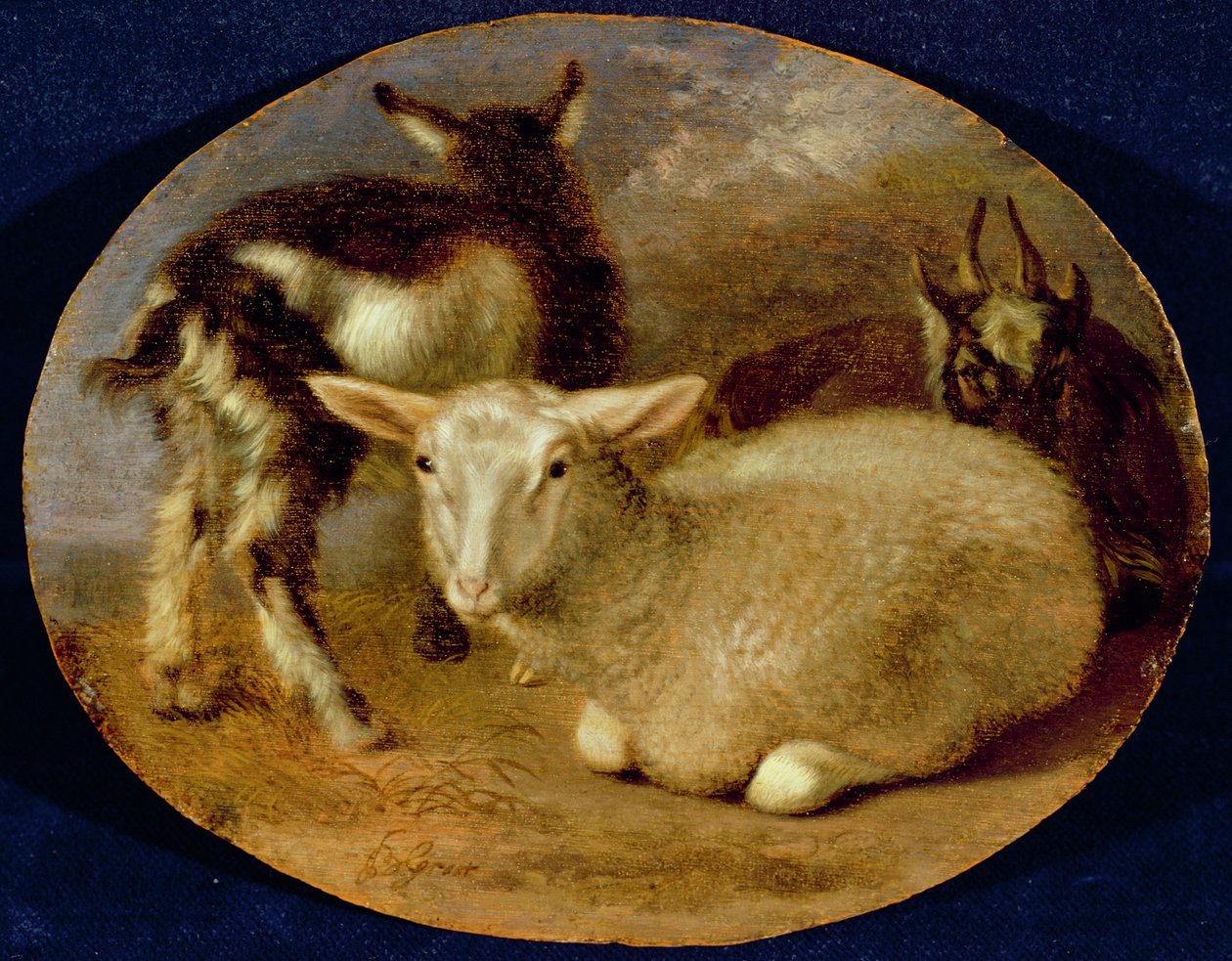 Een lammetje met een geitje en een geit door Barend Graat