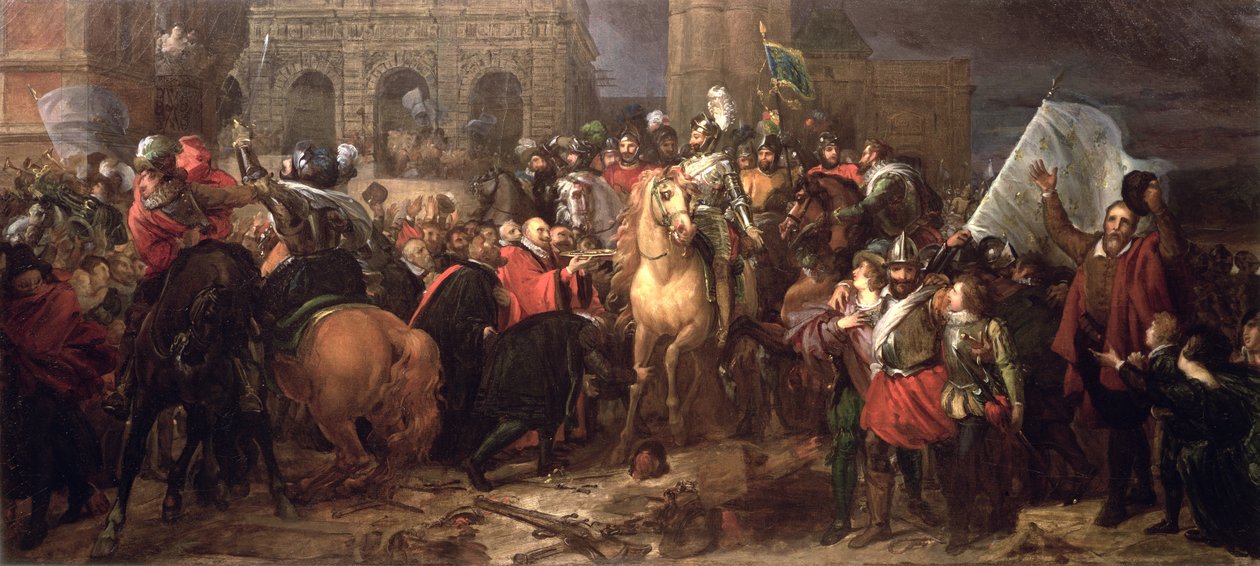 Intocht van Henri IV in Parijs, 22 maart 1594 door Baron François Pascal Simon Gérard
