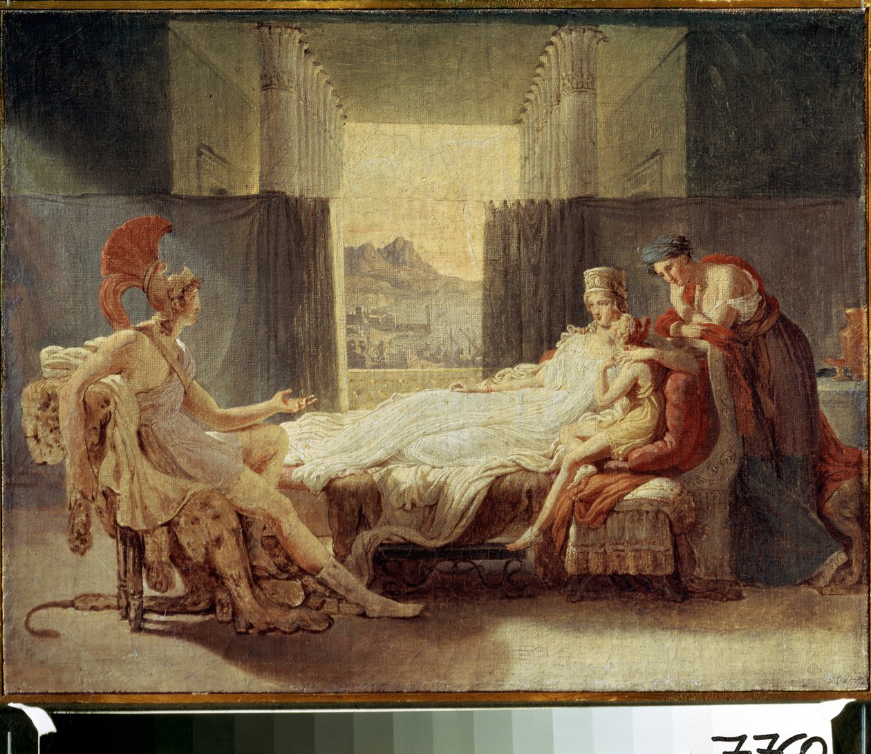 Aeneas vertelt Dido over de ramp in Troje door Baron Pierre Narcisse Guerin