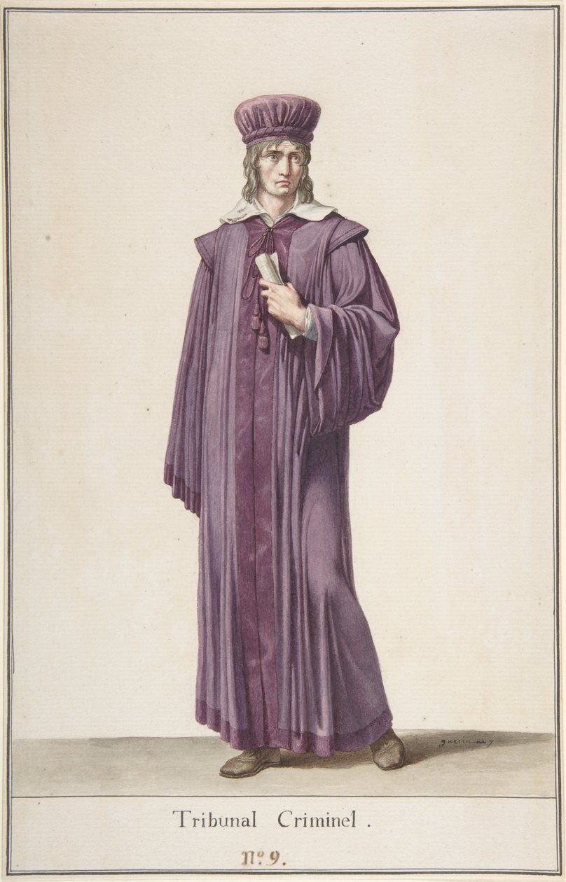 Een rechter van de strafrechtbank, ca. 1798-99 door Baron Pierre Narcisse Guerin